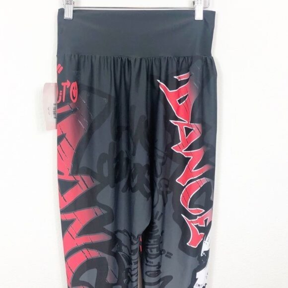 Gia Mia Hip Hop Dance Jogger Graffiti Spray Paint Pant Size Medium NWT - Picture 9 of 13
